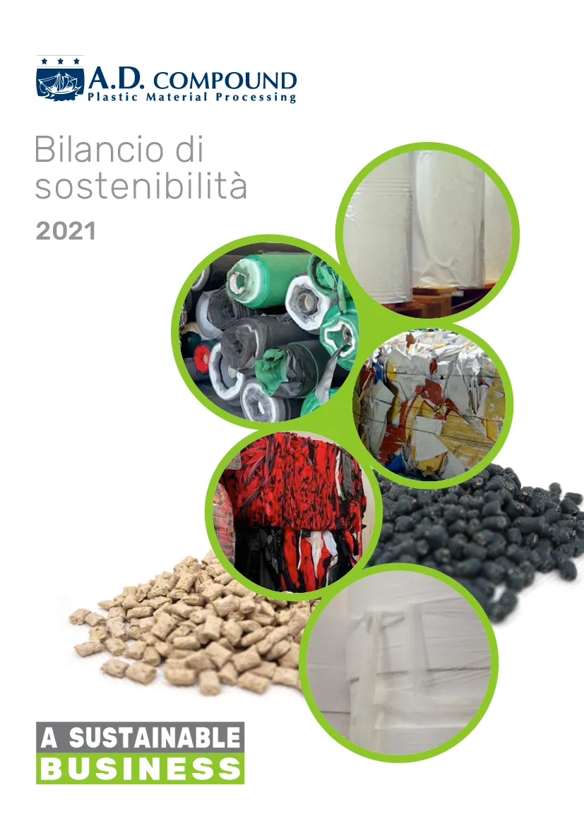 Copertina Report Sostenibilità 2021