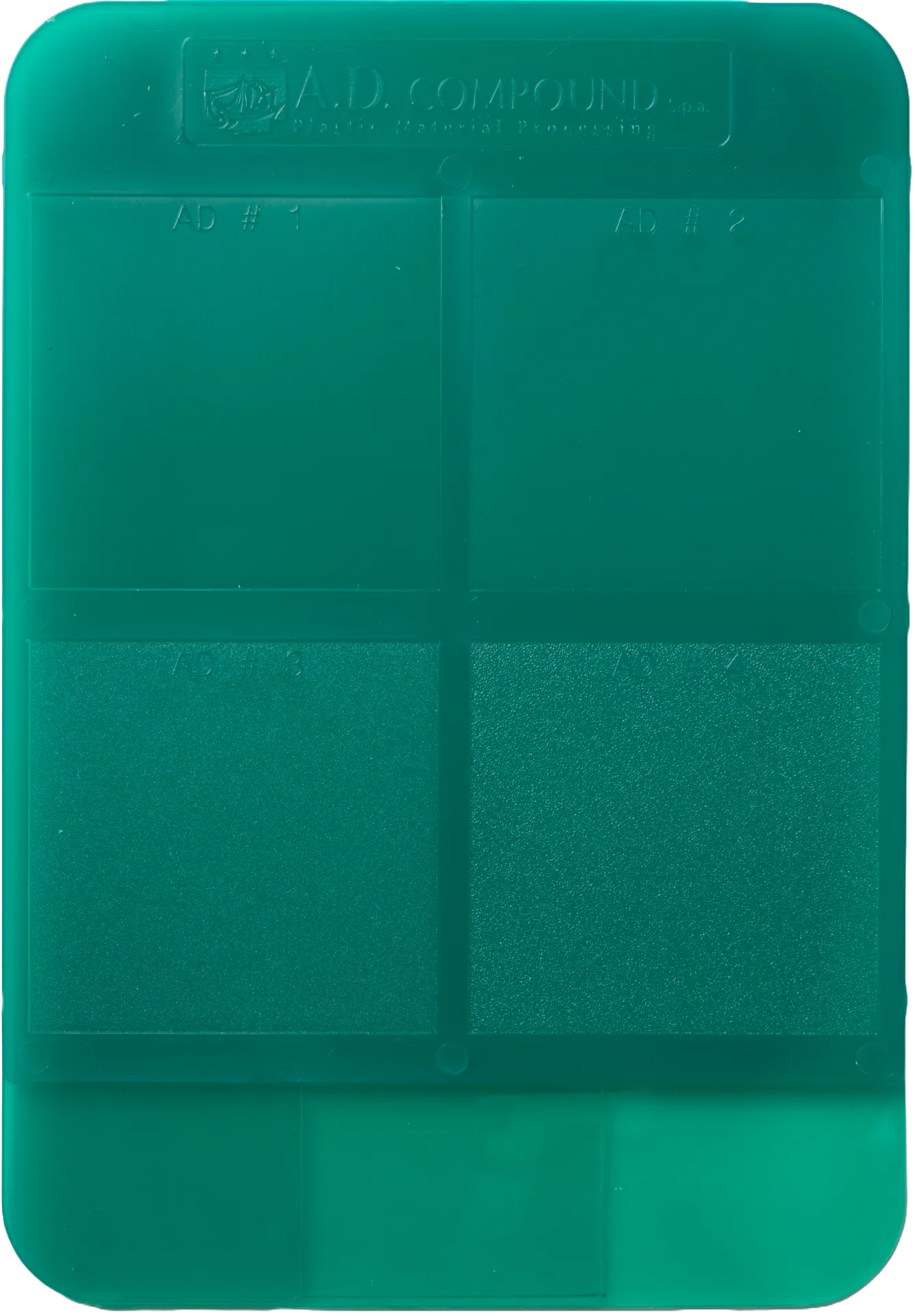 Emerald transparent compound sample